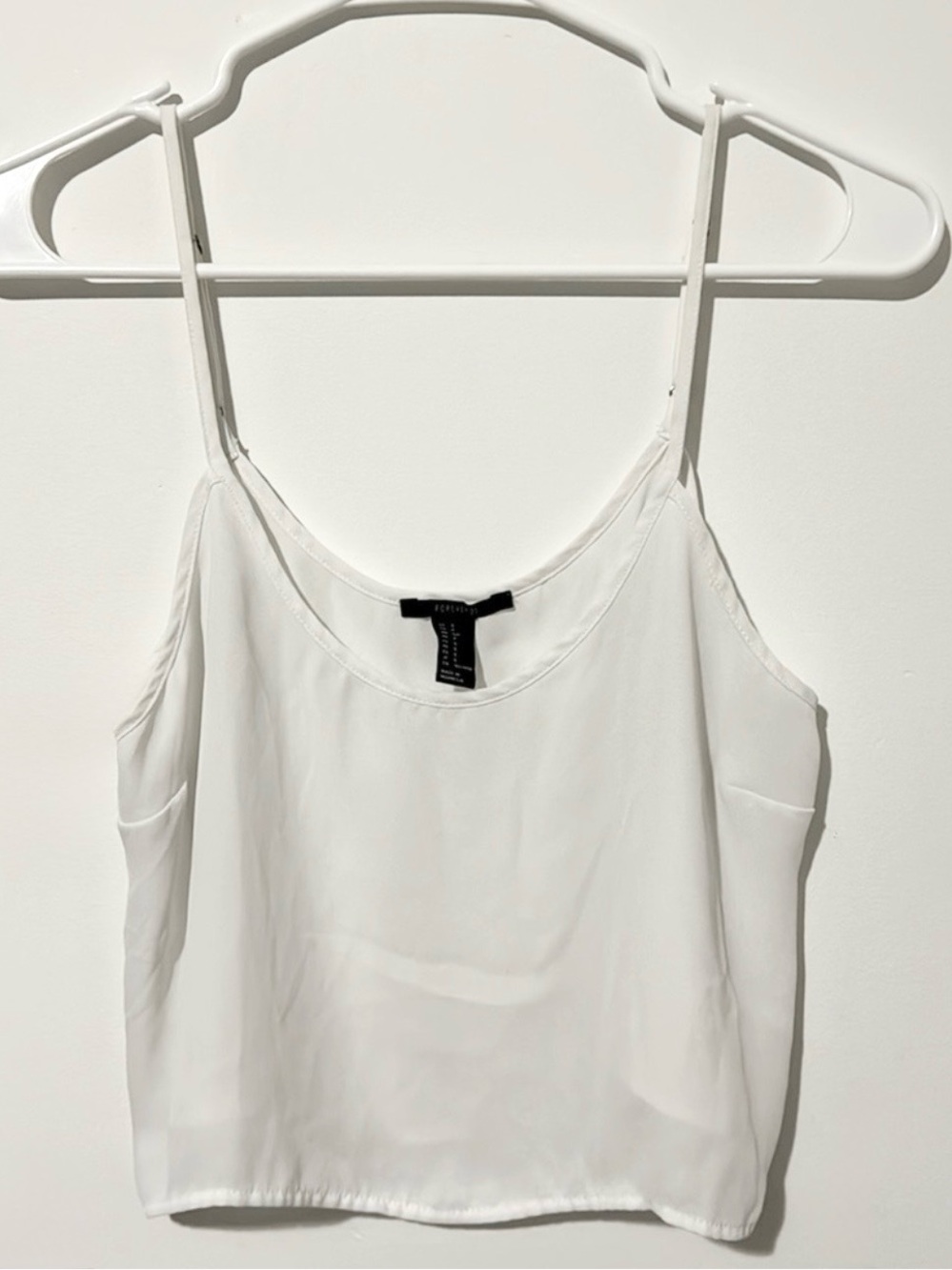 Forever 21 White Crop Cami